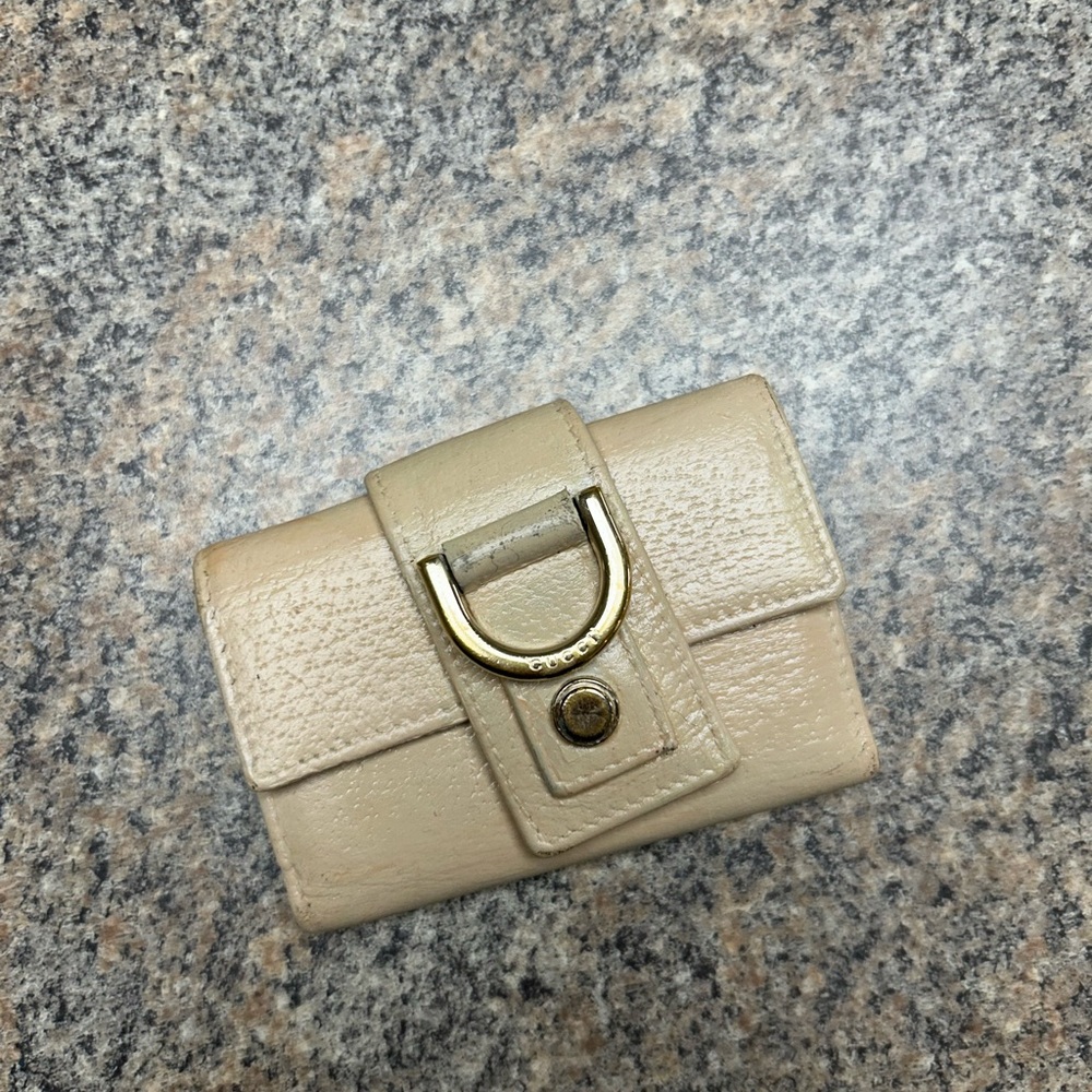 Gucci Cream Key/Card Holder